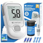 Blood Glucose Monitor Kit with 50 Test Strips, 50 Lancets, 1 Glucometer, 1