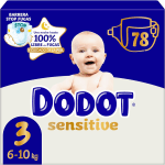 2 Packs Dodot Sensitive Talla 3, 78 Pañales, 6kg-10kg por 25.70€