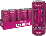 Monster Energy MIXXD Punch, Bebida Energética Pack 12 latas 500 ml por 15€