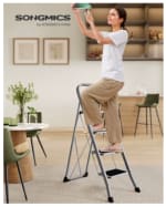 SONGMICS Escalera 4 Escalones Plegable por 26,22€