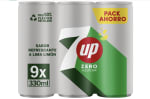 7 up refresco cero de lima y limon pack de 9 latas de 330 ml por 4,12€