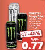 Monster Energy voor €0,77 bij Kaufland in Duitsland