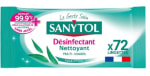 Paquet de 72 lingettes Multi-Usages Désinfectantes Sanytol Eucalyptus à 1,49€