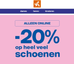 20% korting op heel veel schoenen bij vanHaren