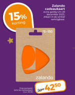 15% korting op een Zalando cadeaukaart bij Trekpleister