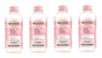 4 x Garnier Agua Micelar Rosas 400ml Desmaquillante Facial Piel Sensible por 7.96€