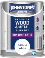 Johnstone’s Wood & Metal Paint 750ml Satin White £7.69