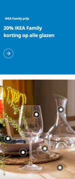 20% IKEA Family korting op alle glazen