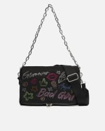 Bolso de hombro con asa bandolera extraíble y detalles brillantes ed. por 14€