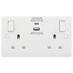 LAP LAP 2-Gang Socket with USB Charger £6