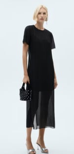 Vestido plisado lúrex por 9.99€