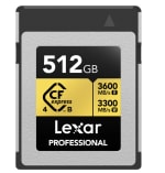Lexar Professional Gold 4.0 512 GB, voor €317,82 bij Proshop