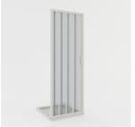 Puerta de ducha plegable de PVC Idralite Giglio de 80 cm por 76€