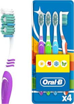 4 cepillos Oral-B Ob Shiny Clean Medium Robin Hood por 1.79€