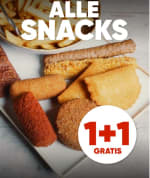 1+1 gratis op alle snacks bij Kwalitaria