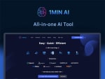 Souscription à vie chez 1min.AI au prix promo de 14,97€