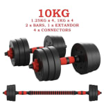 Juego de Mancuernas Ajustables 2 en 1 (10 kg) por 13,63€