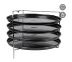 Zenker Set van 3 pizzaplaten en een stapelrooster 29 cm voor €14,99 bij de Lidl