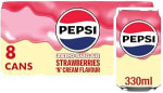 Pepsi Treats Strawberries & Cream 8 Pack Cans Prime Deal from £2.21