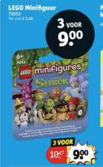 LEGO 71053 Minifiguren Shrek serie verrassingsdoosje 3 stuks voor €9 bij Kruidvat