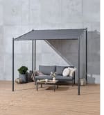 Cenador ODDERMOSE A2,5xL2,5xA2,5m gris por 165€