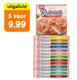 Dr. Oetker Ristorante pizza 5 stuks voor €9,99 bij AH