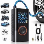 Portable Electric Tyre Inflator 150 PSI Smart Air Pump for £9.29