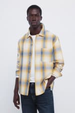 Sobrecamisa Springfield Cuadros Overshirt Amarilla por 9,99€