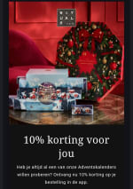 10% korting op de RITUALS adventskalenders via de app