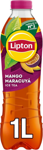 Lipton Té helado con sabor a mango maracuyá, botella de 1 litro por 0.95€