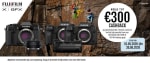 Tot €300 cashback op FUJIFILM X-H2S, H2 of X-T50 camera's