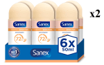2 Packs de 6 unidades de Sanex Dermo+ Sensitive Desodorante Antitranspirante a 12.67€