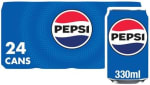 Get Pepsi Regular Cola, 24 x 330ml for £7
