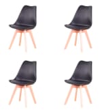 Juego de 4 sillas comedor medievales nórdicas por 70.11€