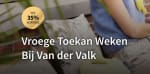 Tot 35% korting tijdens De Vroege Toekan Weken
