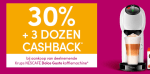30% + 3 dozen cashback bij aankoop deelnemende Krups NESCAFÉ Dolce Gusto koffiemachin