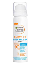 Spray solaire Garnier Ambre Solaire Super UV Over Maquillage SPF 50+ à 3,69€