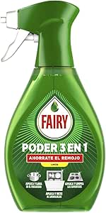 2 botes Fairy Poder Sin Remojo Limón Spray, Vajilla y Cocina, 500ml por 6,59€