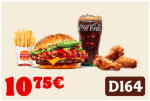 Burger King Menú Pequeño Steakhouse + Alitas por 10,75€