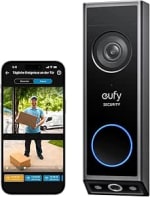 eufy Security Video Doorbell E340, dubbele camera voor €99 bij Amazon