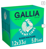 Bière Blonde Non Filtrée Champ Libre 5,8% GALLIA à 18,05€