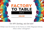 Tot 40% korting tijdens de Le crueset Online Factory to Table Sale