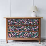 Hode Papel pintado autoadhesivo de pared con diseño de flores negro, 2.99€