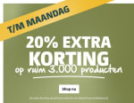20% extra kassakorting op de sale van Bever