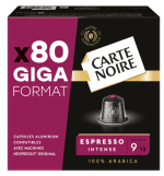 Paquet de 80 Capsules de Café Carte Noire Nespresso à 17,55€