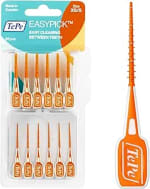 TePe EasyPick Toothpicks, Orange, ISO XS-S, 36pcs, Plaque Remover, efficient Clean