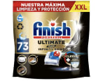 Finish Pastillas lavavajillas Ultimate Plus Infinity Shine 73 unidades a 15.51€