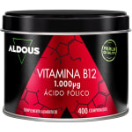 Aldous Bio Vitamina B12 1000 mcg y Ácido Fólico 400 mcg 400 comprimidos por 9.99€