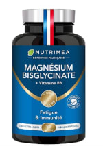 Lot de 90 Gélules Vegan de Magnésium Bisglycinate + Vitamine B6 de Nutrimea à 17,09€