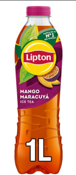 Lipton Té helado con sabor a mango maracuyá, botella de 1 litro por 0.95€